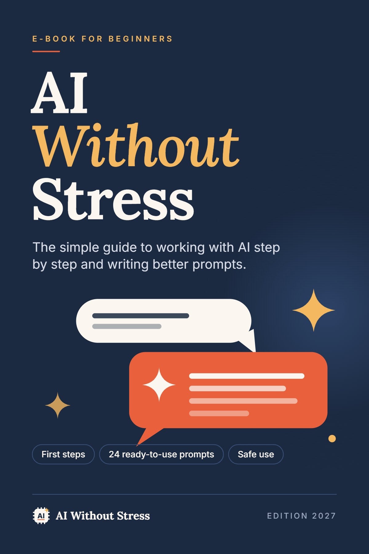 Cover AI Without Stress – English edition